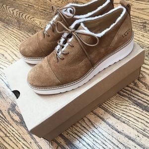 UGG Johanna Spill Seam UGGpure Lined Wedge Oxford